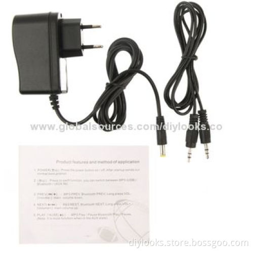 B1 Car Shape Bluetooth Stereo Speaker, Supports USB Flash Driver/Aux-input/Mode Indicator, White